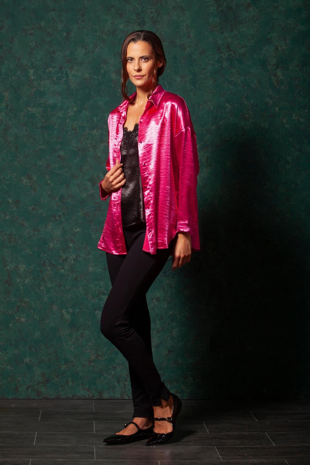 lolitas&l Camisa saten fucsia LolitasyL Envío internacional gratuito