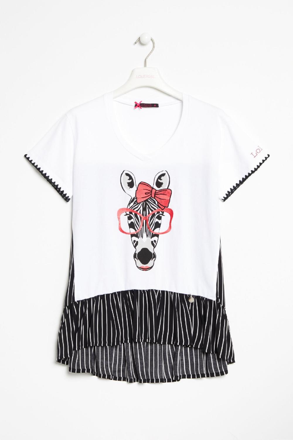 lolitas&l Camiseta estampado cebra con espalda de rayas LolitasyL Precios de Black Friday
