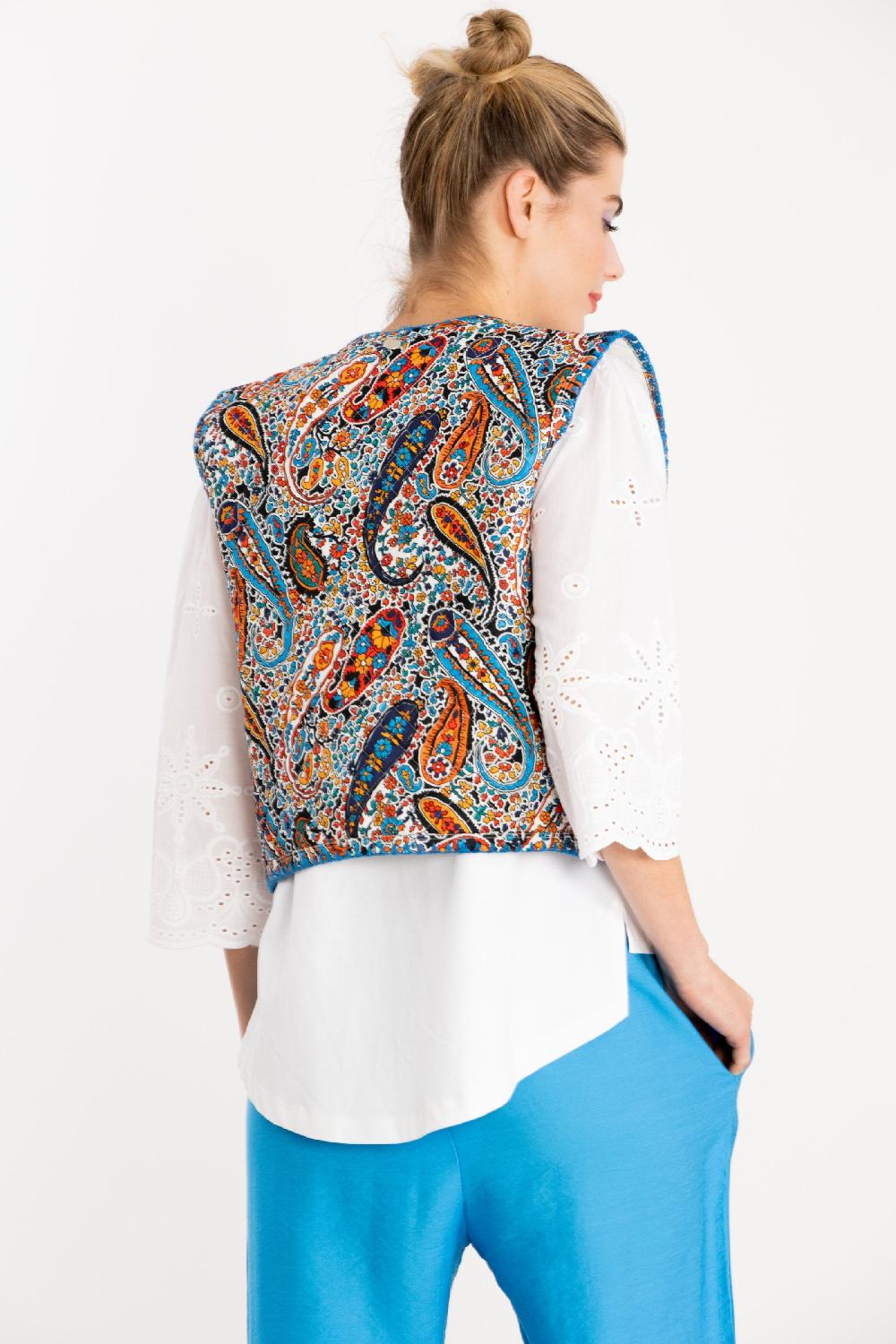 lolitas&l Chaleco estampado paisley con bordado LolitasyL Outlet online