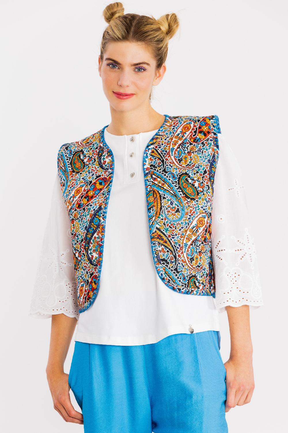 lolitas&l Chaleco estampado paisley con bordado LolitasyL Outlet online
