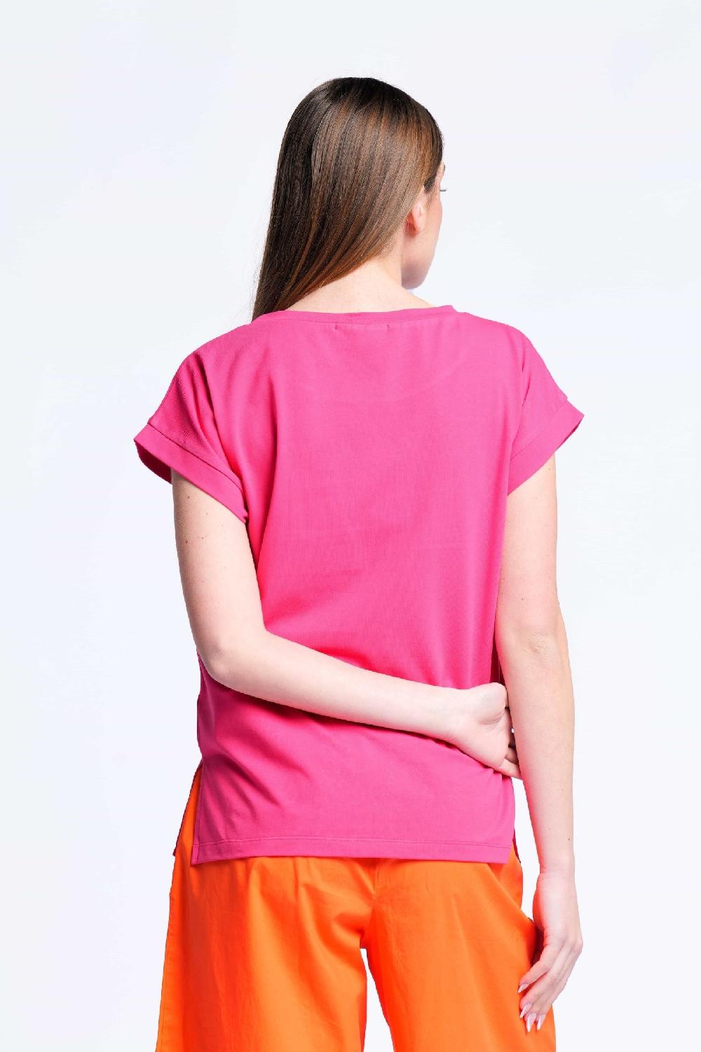 lolitas&l Camiseta fucsia algodon contorno bordado calado Lolitas&L Rebajas baratas