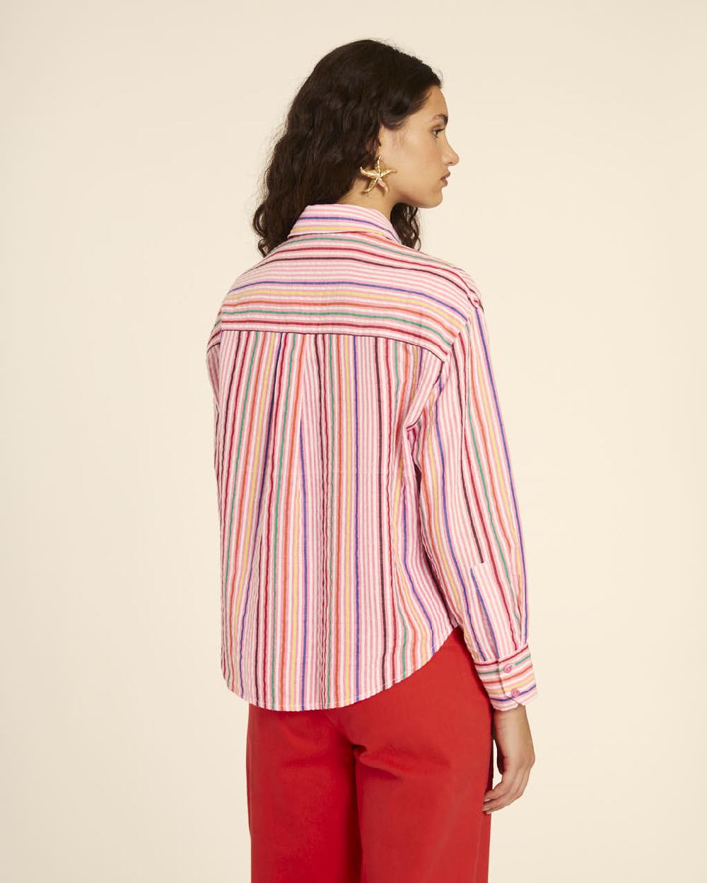 ﻿pepaloves CAMISA MANGA LARGA RAYAS PINK Precio ultrabajo