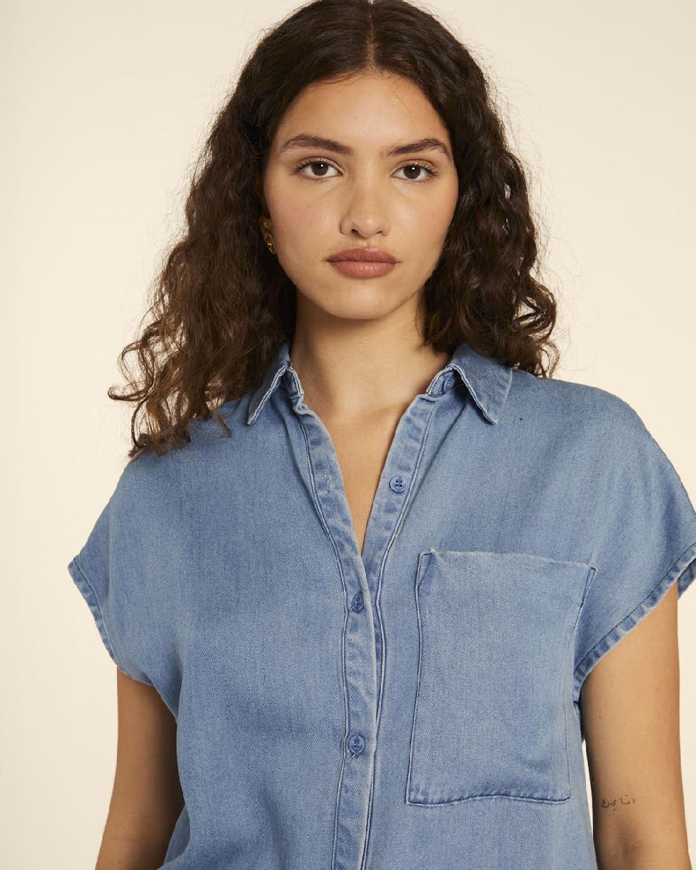pepaloves CAMISA DENIM SIN MANGAS Devoluciones gratuitas