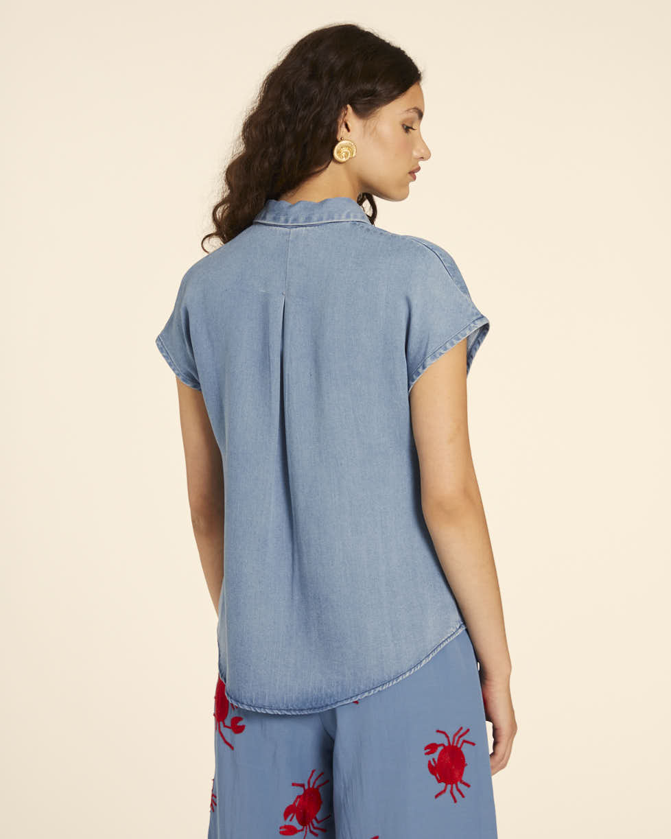 pepaloves CAMISA DENIM SIN MANGAS Devoluciones gratuitas