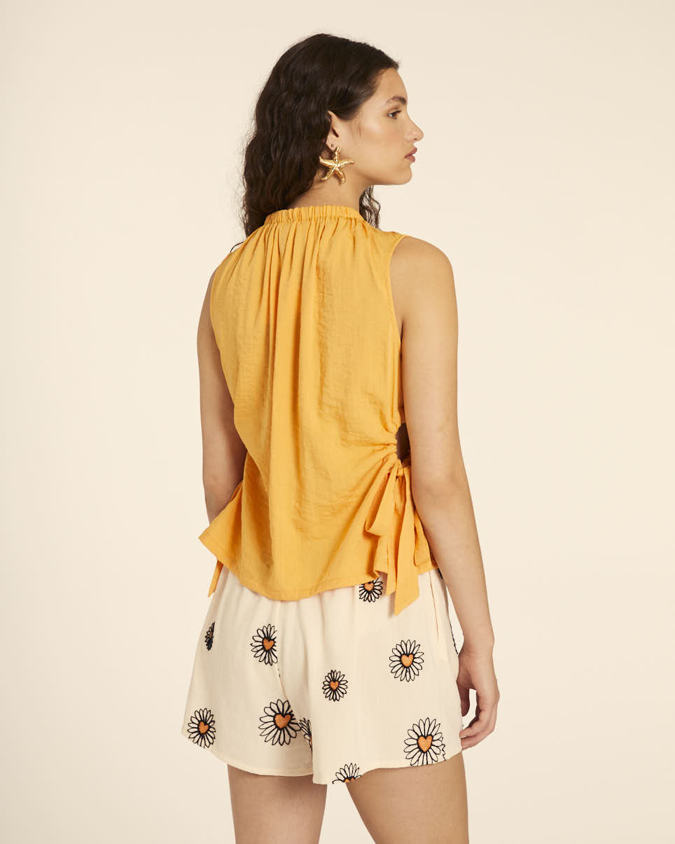 pepaloves TOP CUT OUT AMARILLO Venta caliente