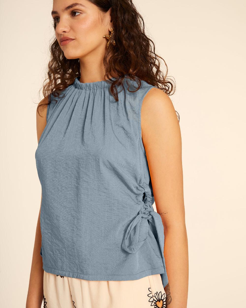 pepaloves TOP CUT OUT AZUL ÚLTIMAS EDICIONES