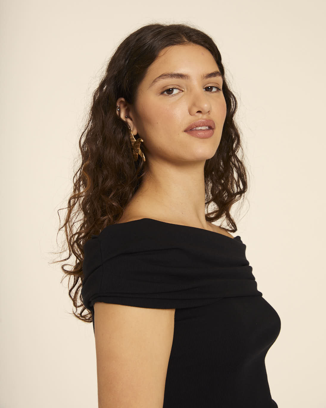 pepaloves TOP CUELLO BARDOT NEGRO Precios de Black Friday