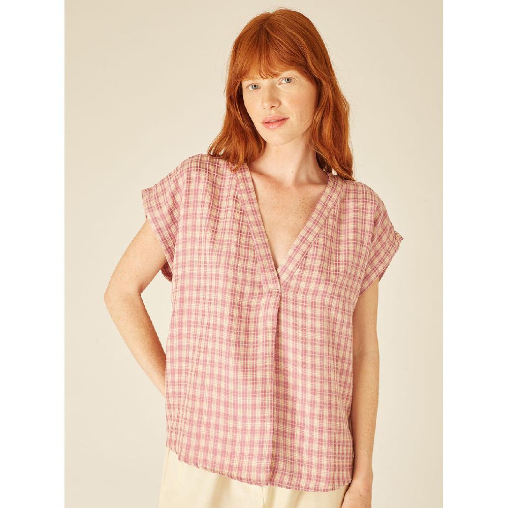 pepaloves SQUARES BLOUSE LILAC Rebajas baratas