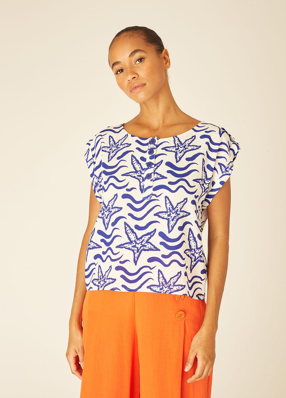 pepaloves NAVY STARS BLOUSE Descuento