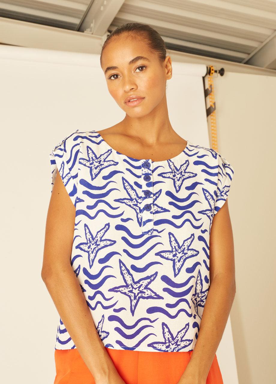 pepaloves NAVY STARS BLOUSE Descuento