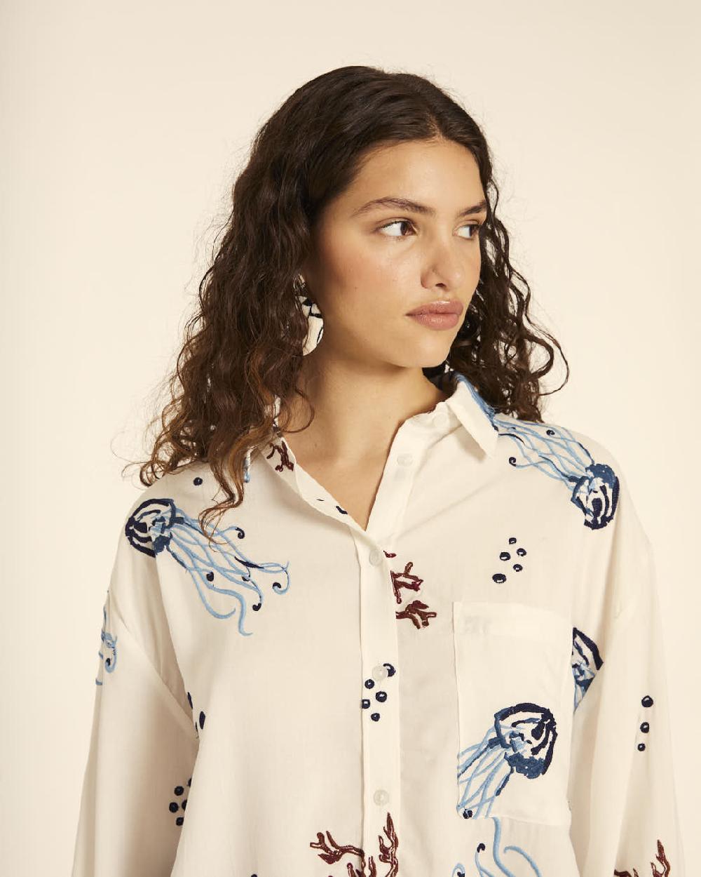 pepaloves CAMISA BORDADO MEDUSAS Tienda