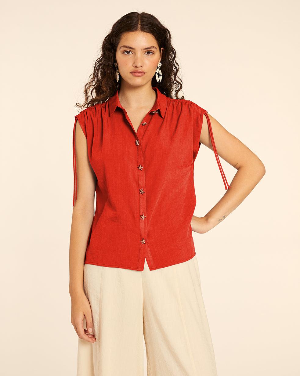 pepaloves CAMISA CON ESTRELLAS ROJO Mejor oferta