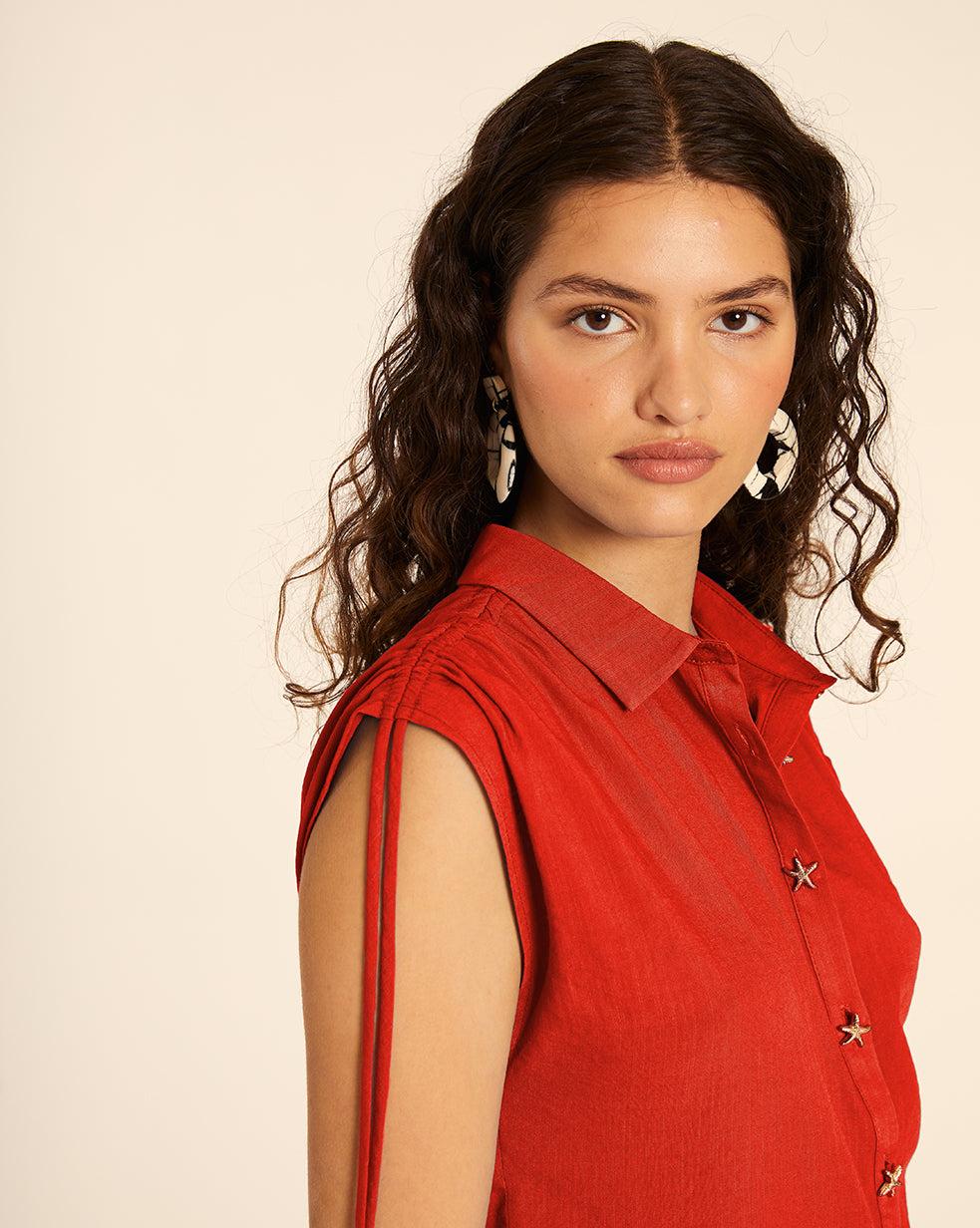 pepaloves CAMISA CON ESTRELLAS ROJO Mejor oferta