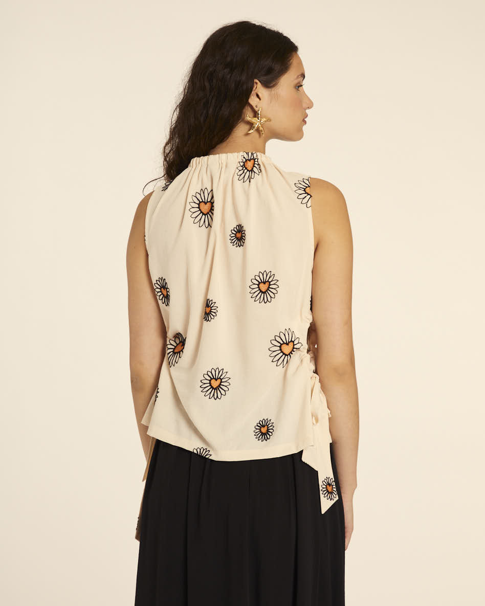 pepaloves TOP CUT OUT BORDADO MARGARITA Rebajas top