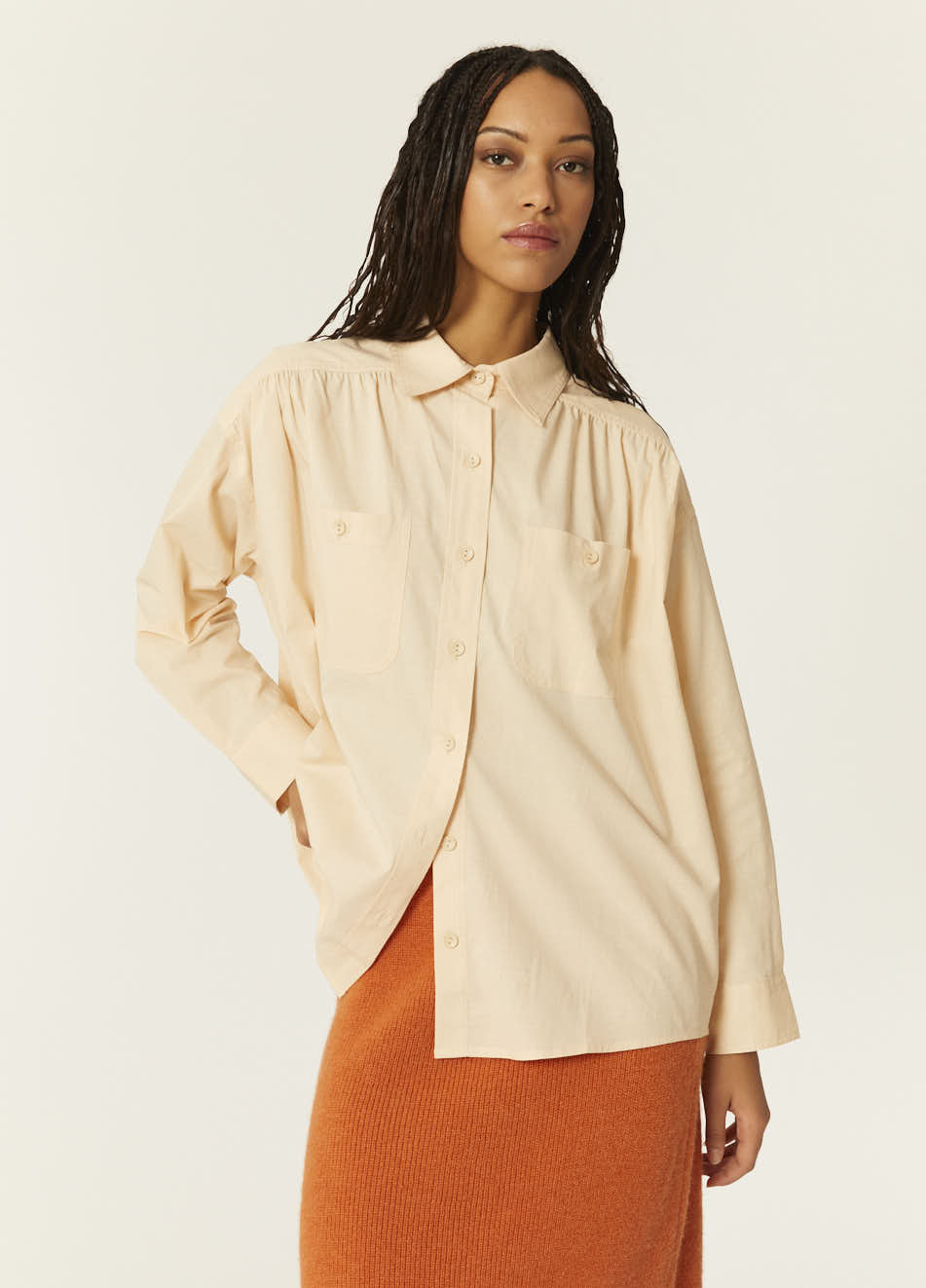 pepaloves CAMISA OVERSIZE BEIGE Precio de fábrica