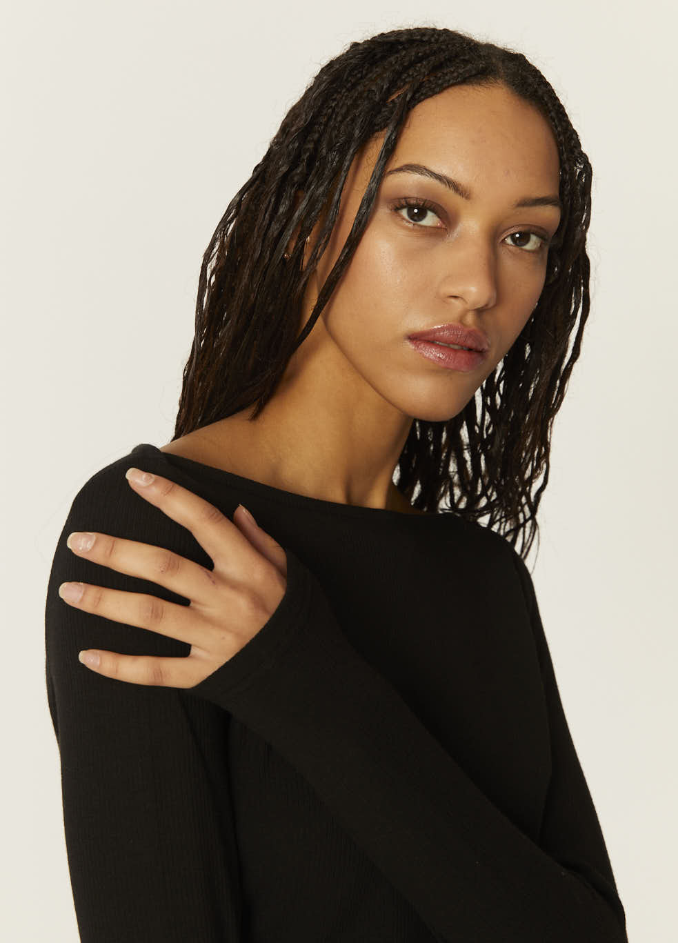 pepaloves TOP CANALE CUELLO BARCA NEGRA Grandes descuentos