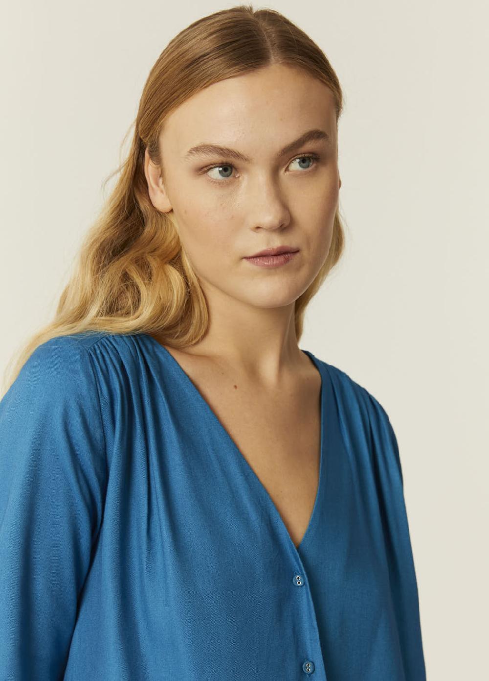 pepaloves BLUSA ECOVERO AZUL Limitado a 3 días