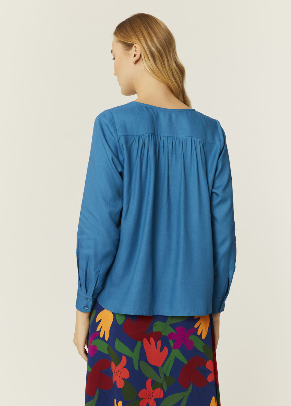 pepaloves BLUSA ECOVERO AZUL Limitado a 3 días