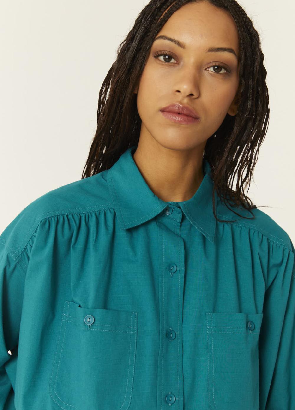 pepaloves CAMISA OVERSIZE VERDE Precios de Black Friday