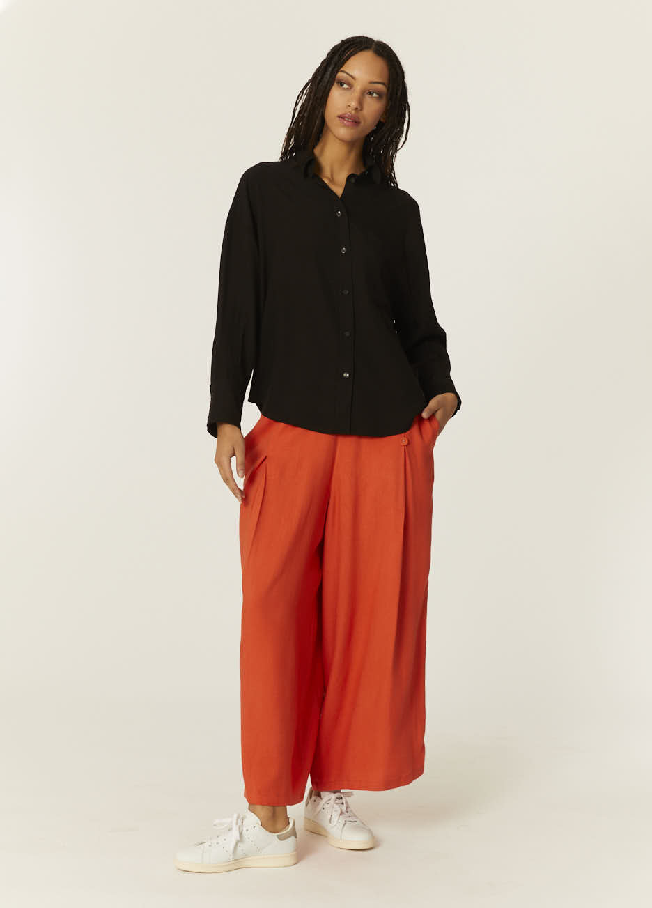 pepaloves CAMISA OVERSIZE ECOVERO NEGRA Grandes ahorros