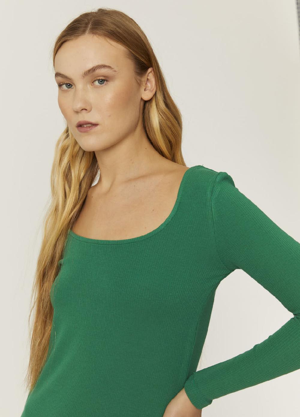 pepaloves TOP CANALE CUELLO U VERDE Rebajas de fin de temporada
