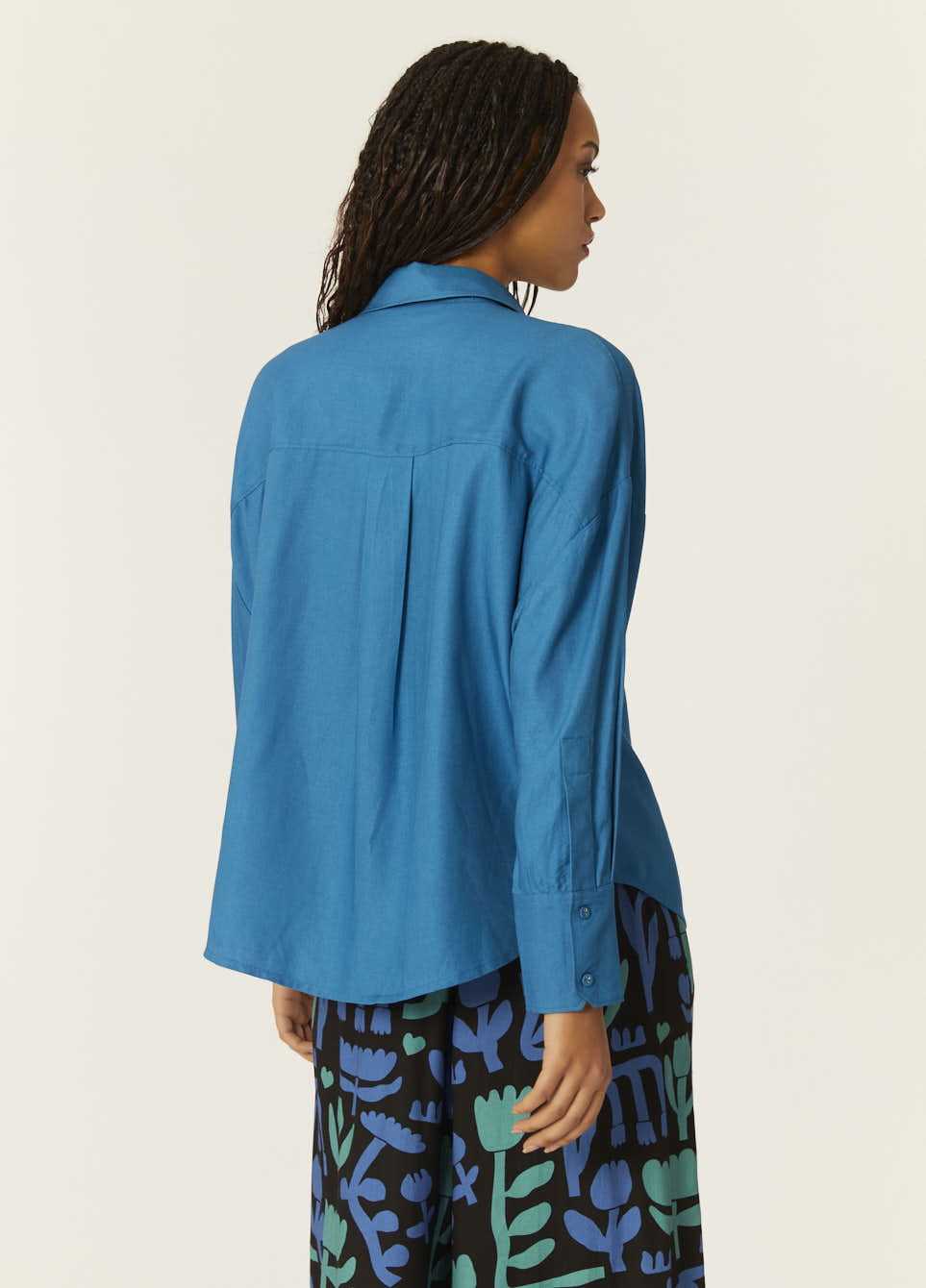 pepaloves CAMISA OVERSIZE ECOVERO AZUL Venta caliente