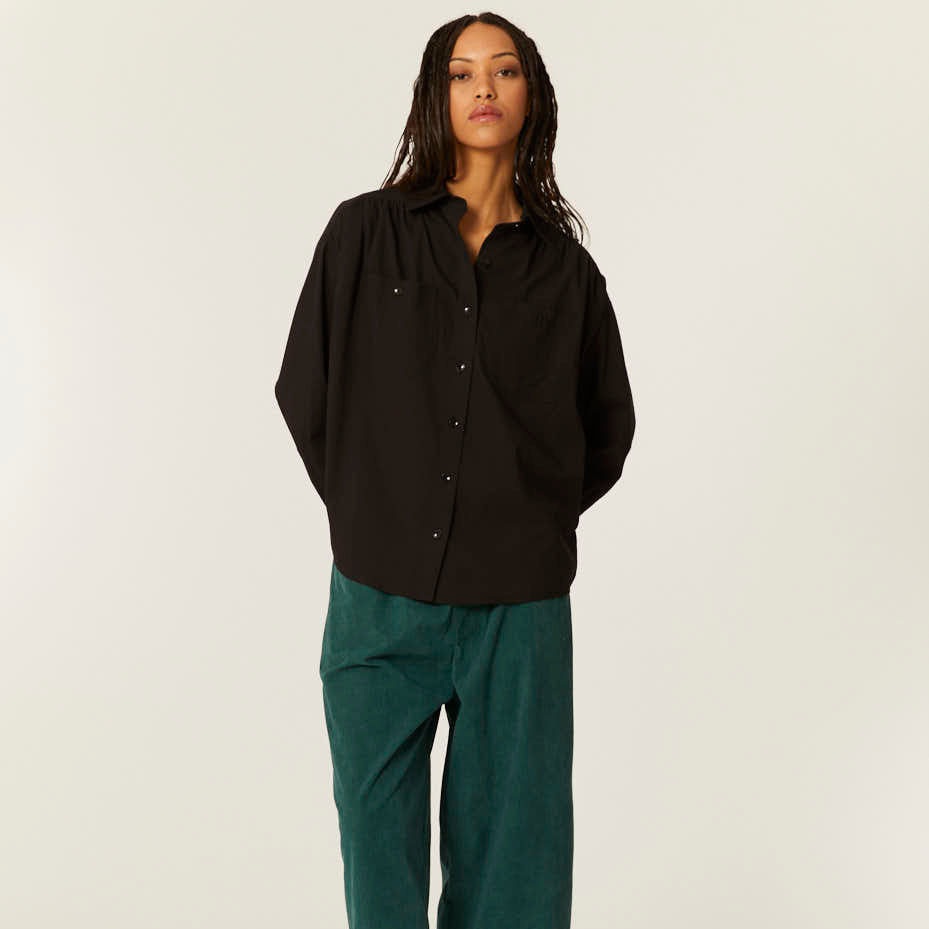 pepaloves CAMISA OVERSIZE NEGRA Rebajas baratas