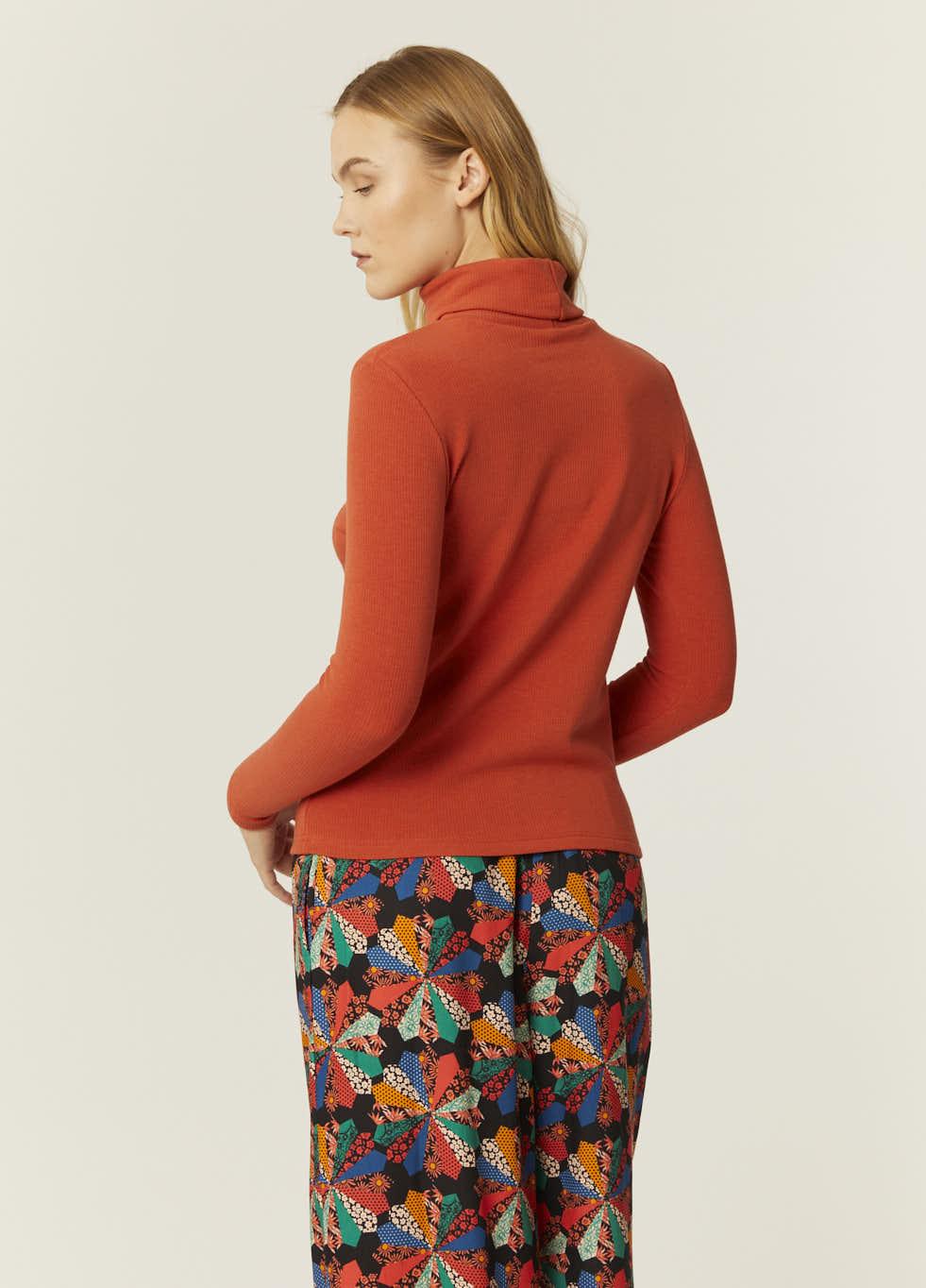 pepaloves TOP CANALE CUELLO ALTO NARANJA Rebajas de fábrica