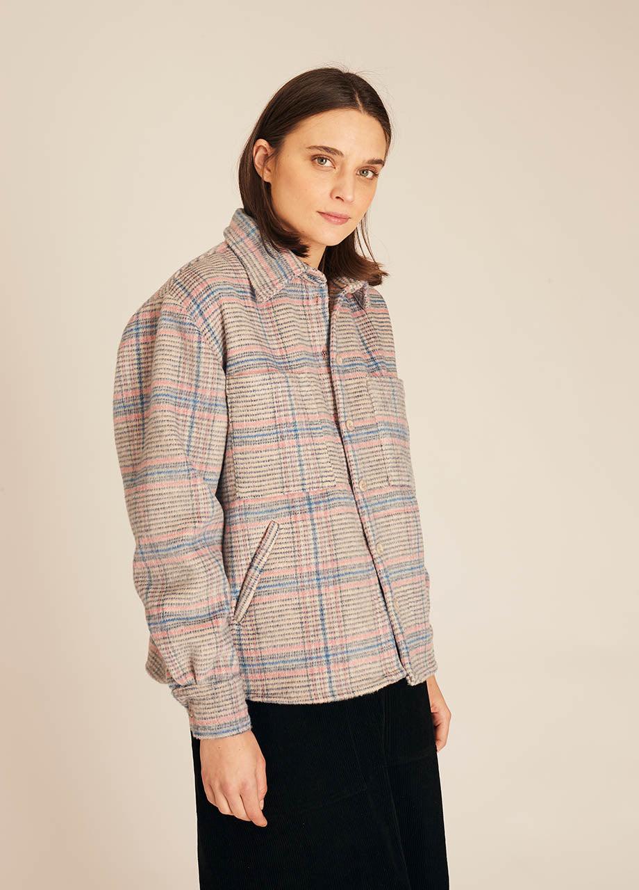 pepaloves WINTER SQUARES OVERSHIRT BLUE Descuento