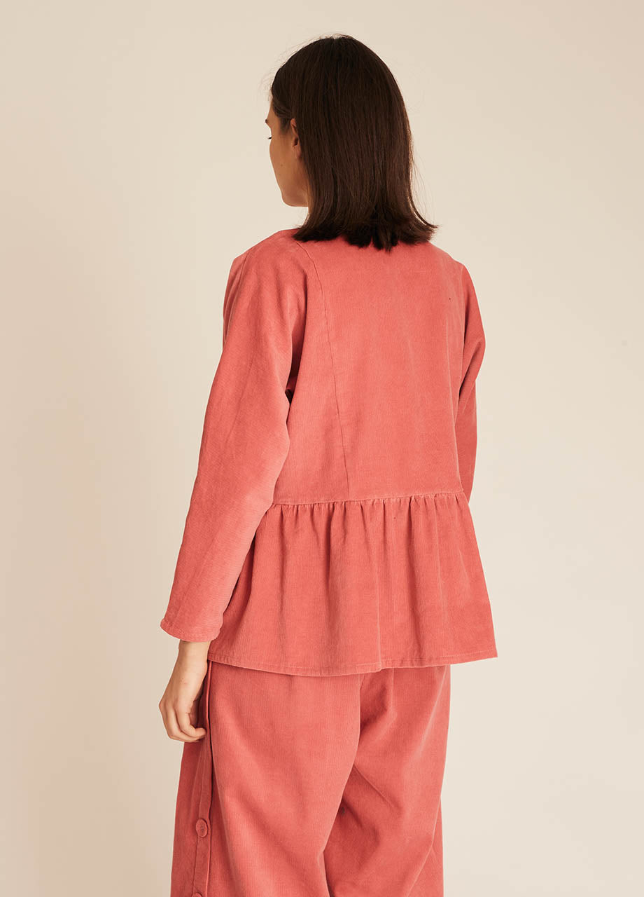 pepaloves THIN CORDUROY SHIRT PINK Mejor oferta