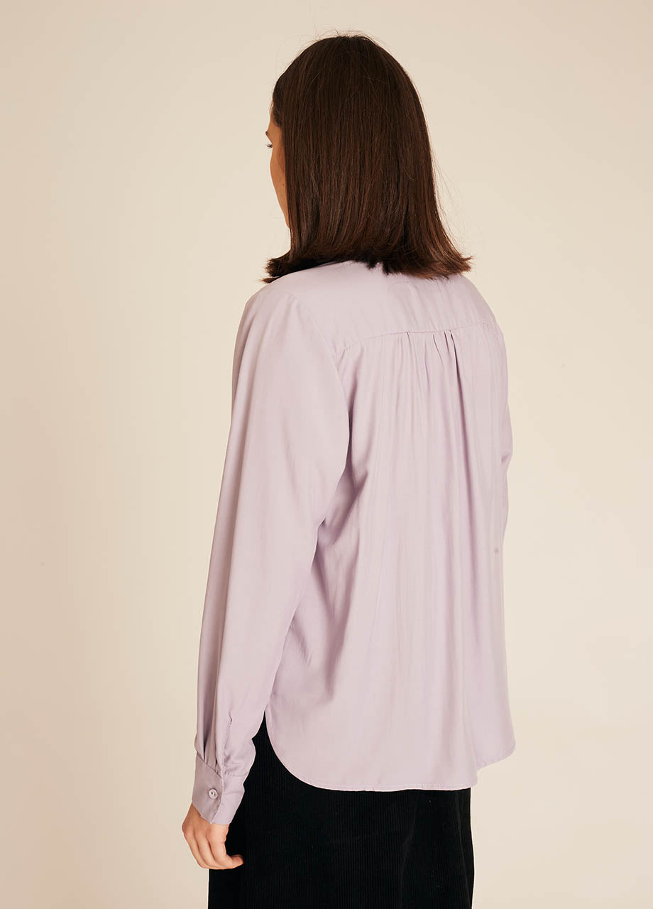 pepaloves VNECK SILKY SHIRT LILAC Últimos 3 días