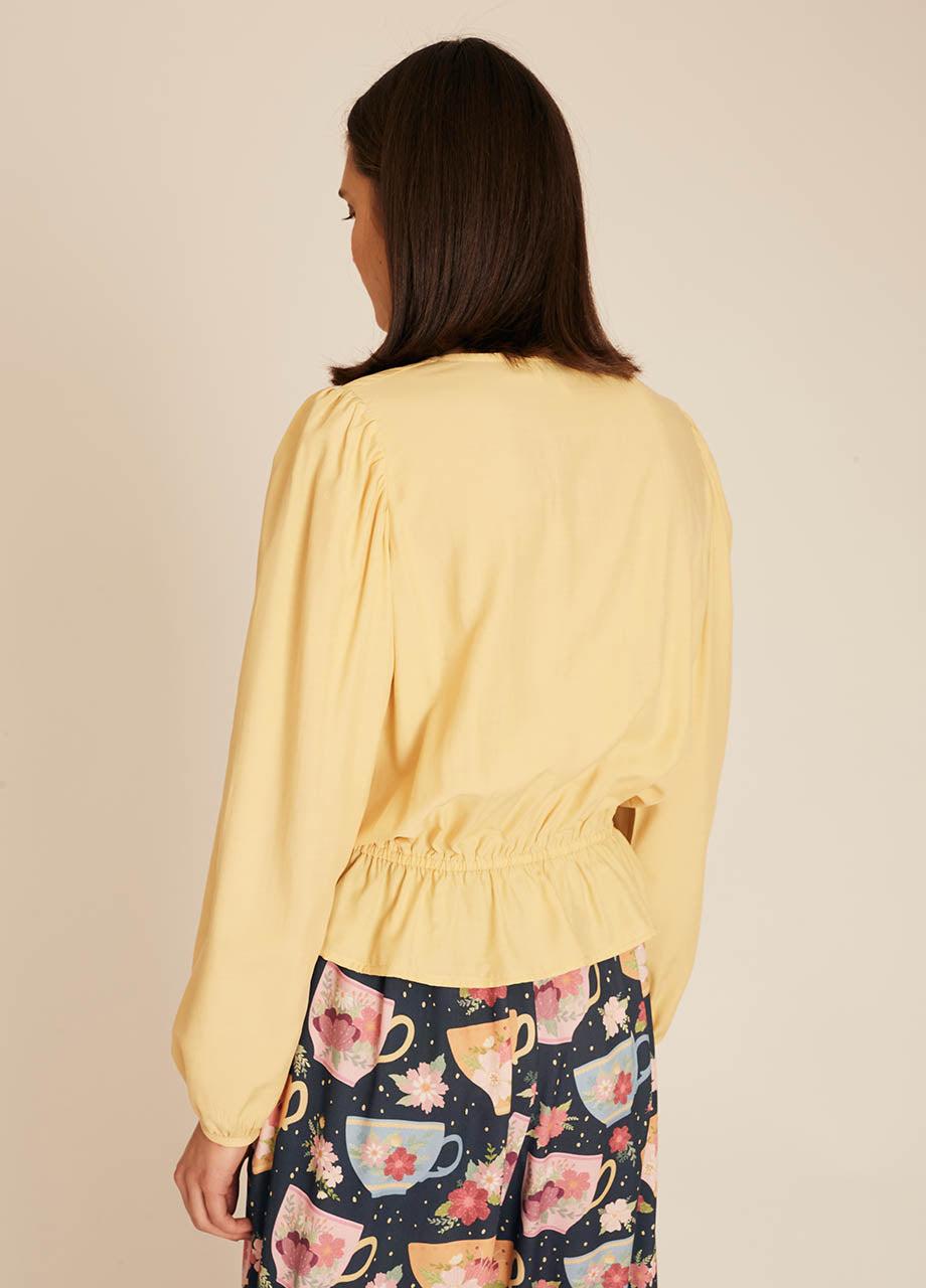 pepaloves FRIL SILKY SHIRT YELLOW ÚLTIMAS EDICIONES