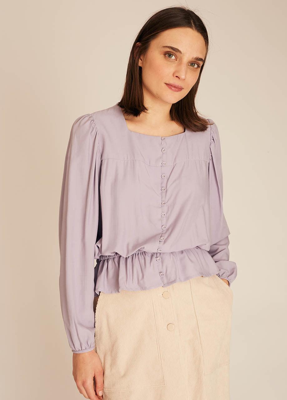 pepaloves FRILL SILKY SHIRT LILAC Últimos 2 días