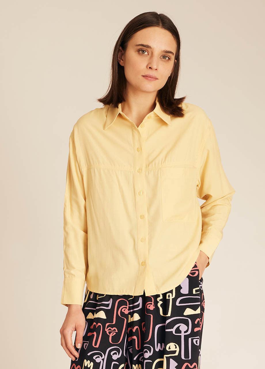 pepaloves POCKETS SILKY SHIRT YELLOW Promoción por tiempo limitado