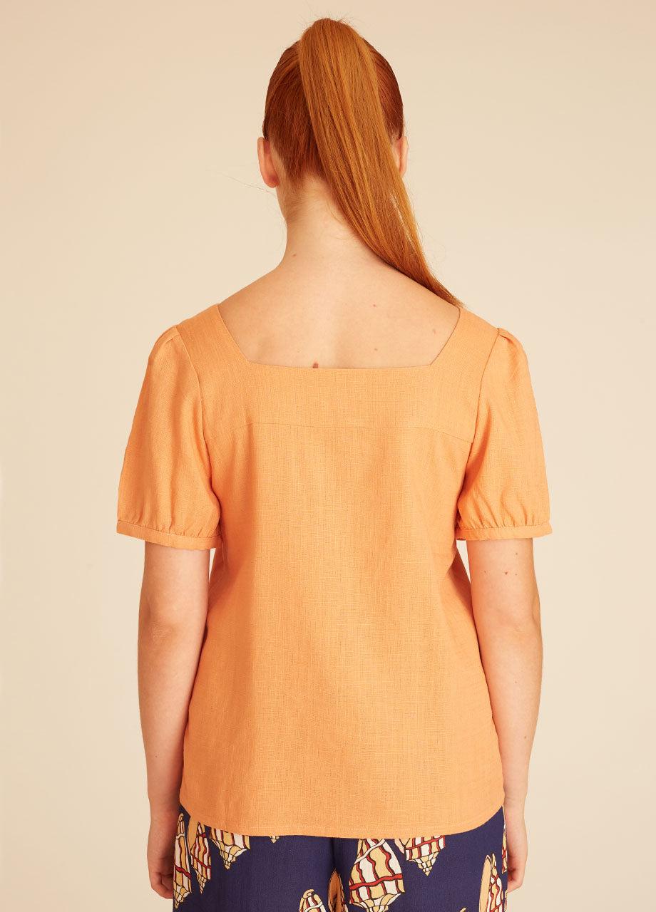pepaloves LINEN BLOUSE PEACH Solo queda un día