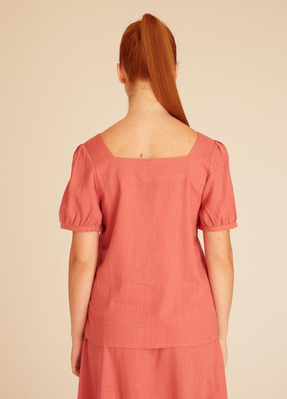 pepaloves LINEN BLOUSE PINK Grandes descuentos