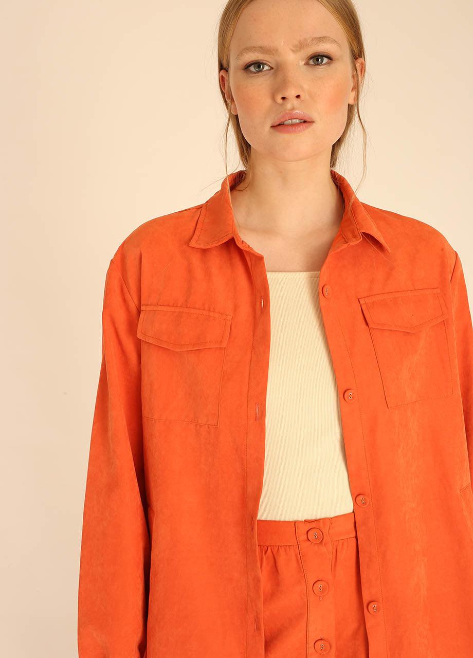 pepaloves LONG OVERSHIRT PEACH Rebajas de fin de temporada