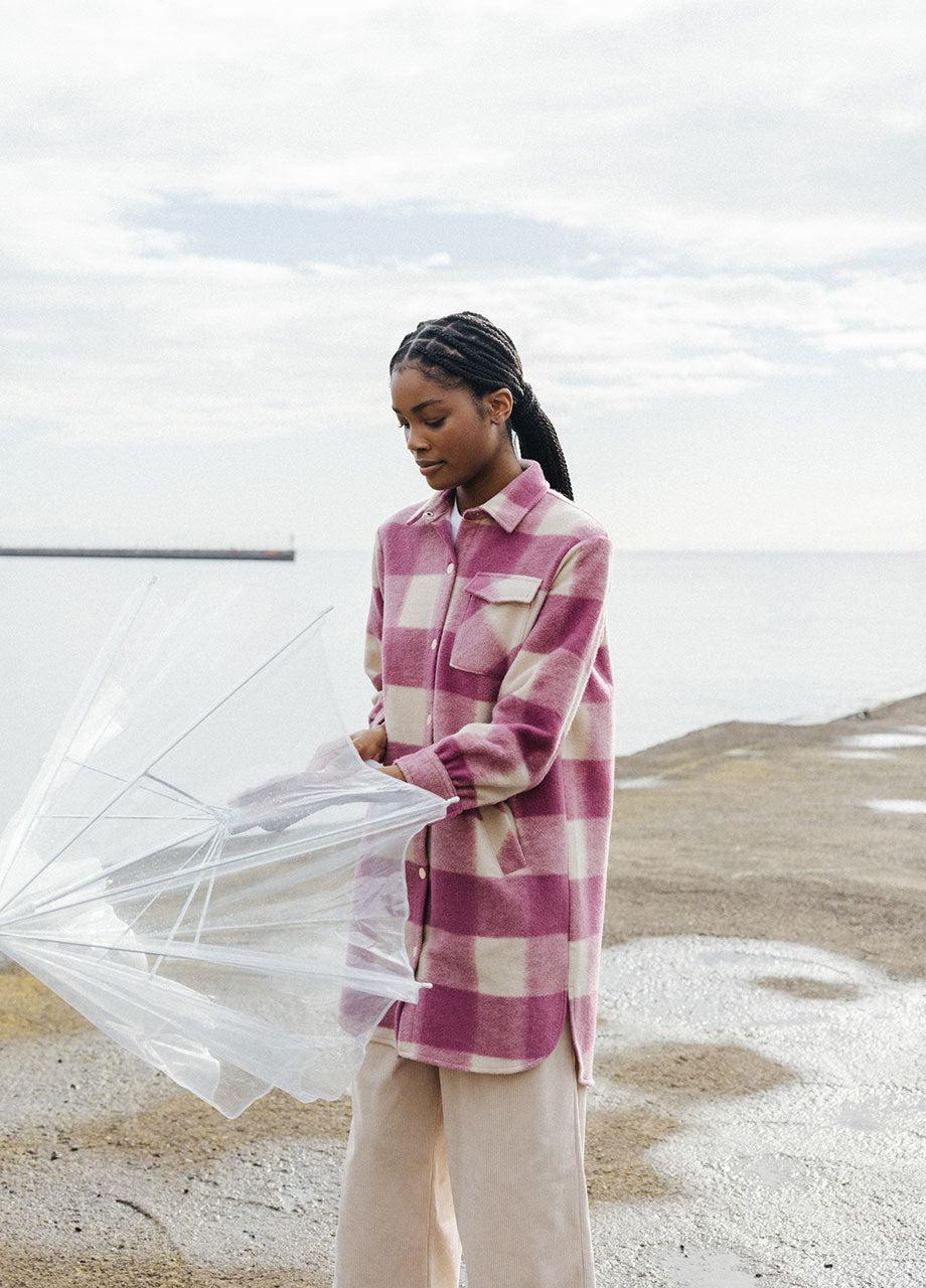 pepaloves SQUARES OVERSHIRT ROSE Devoluciones gratuitas