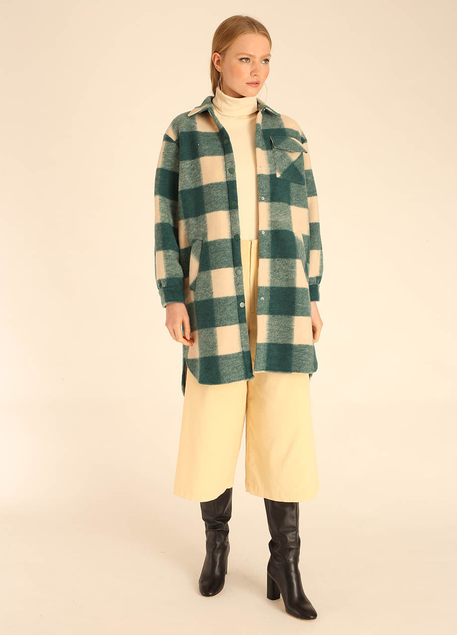 pepaloves SQUARES OVERSHIRT GREEN 2025