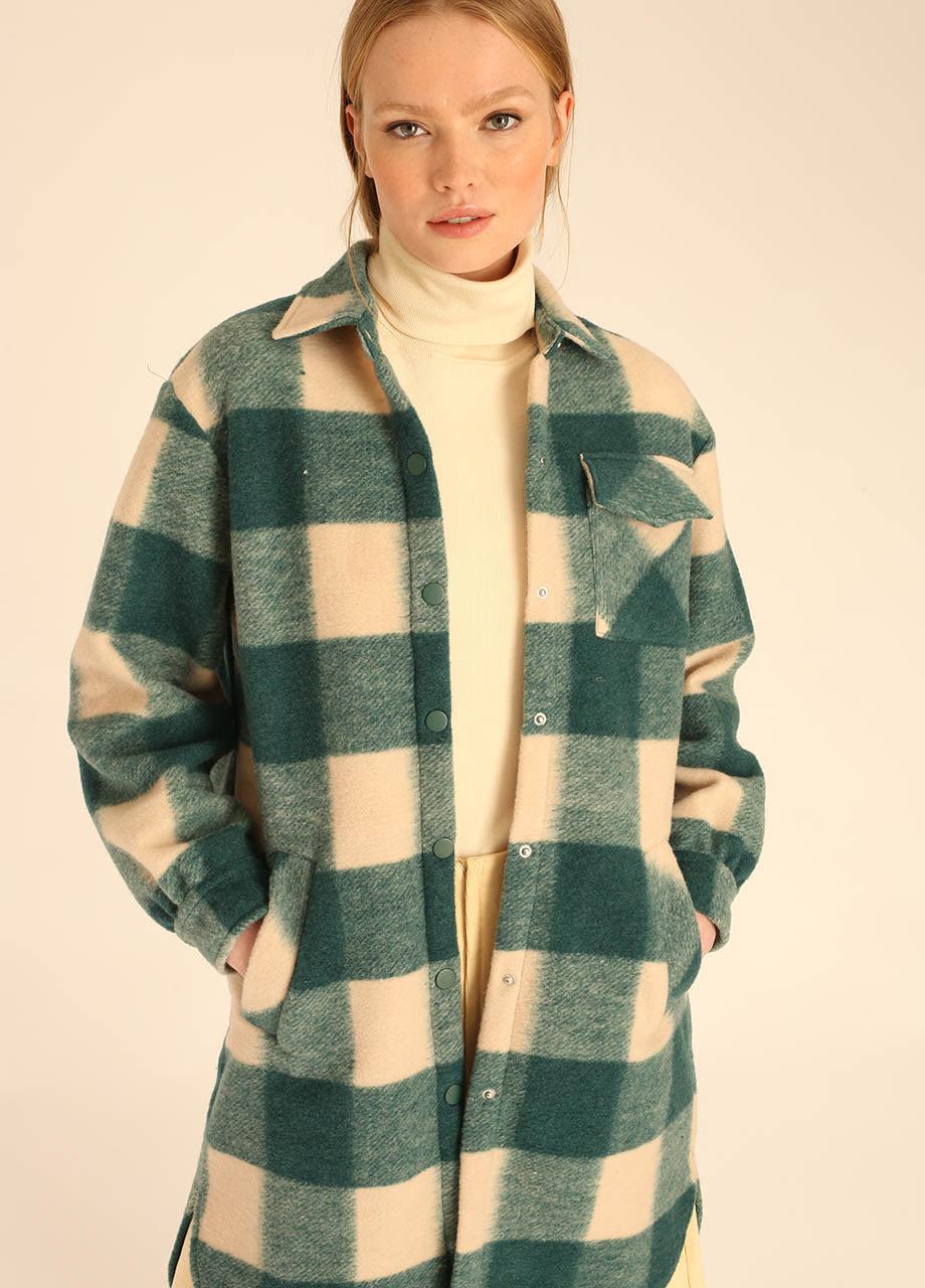 pepaloves SQUARES OVERSHIRT GREEN 2025