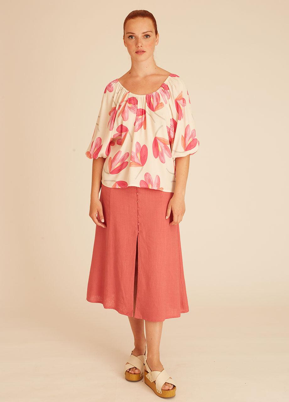 pepaloves PINK FLOWERS BLOUSE En oferta