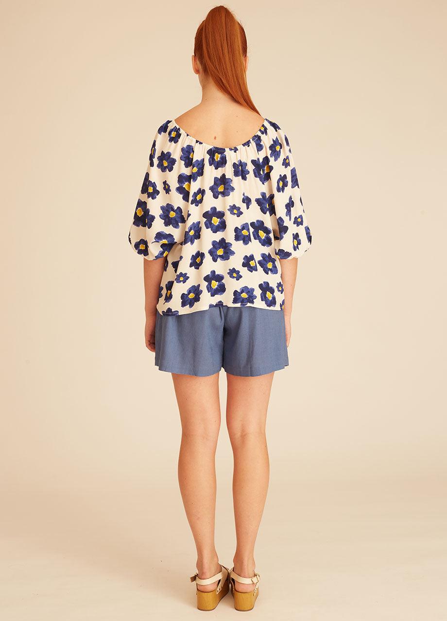 pepaloves BLUE FLOWERS BLOUSE Rebajas baratas