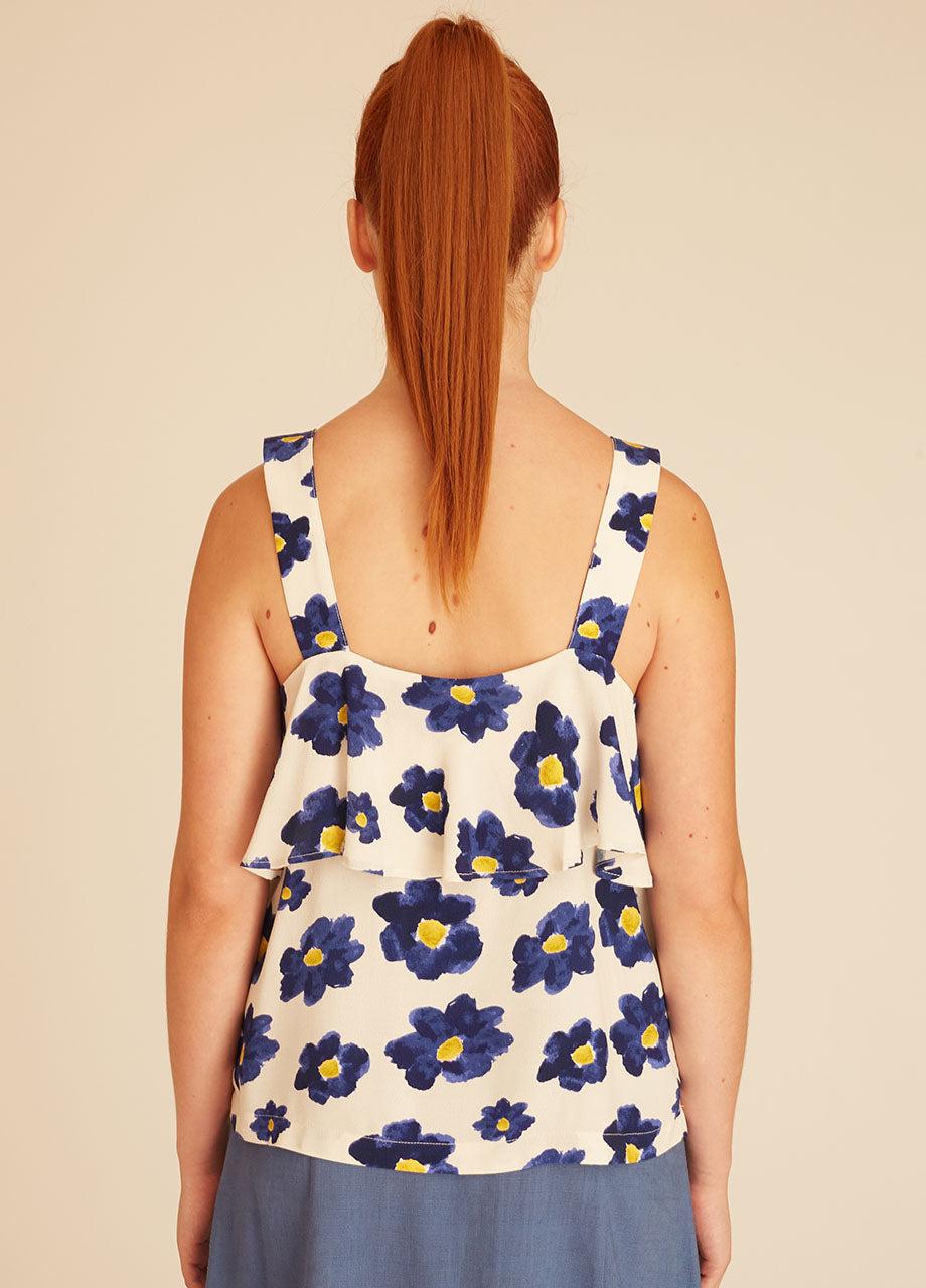 pepaloves BLUE FLOWERS TOP Rebajas de fábrica