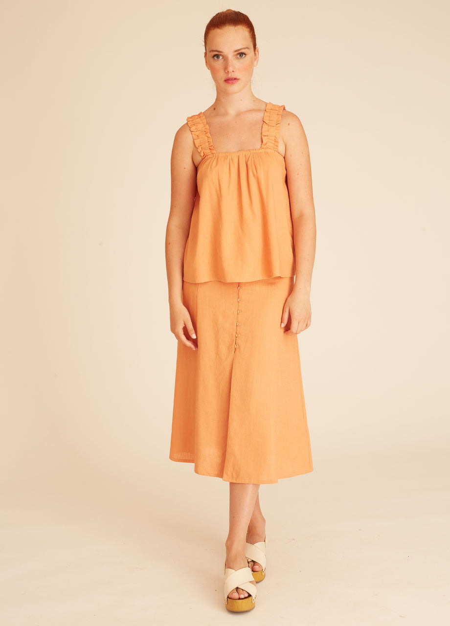 pepaloves LINEN TOP PEACH Los más vendidos