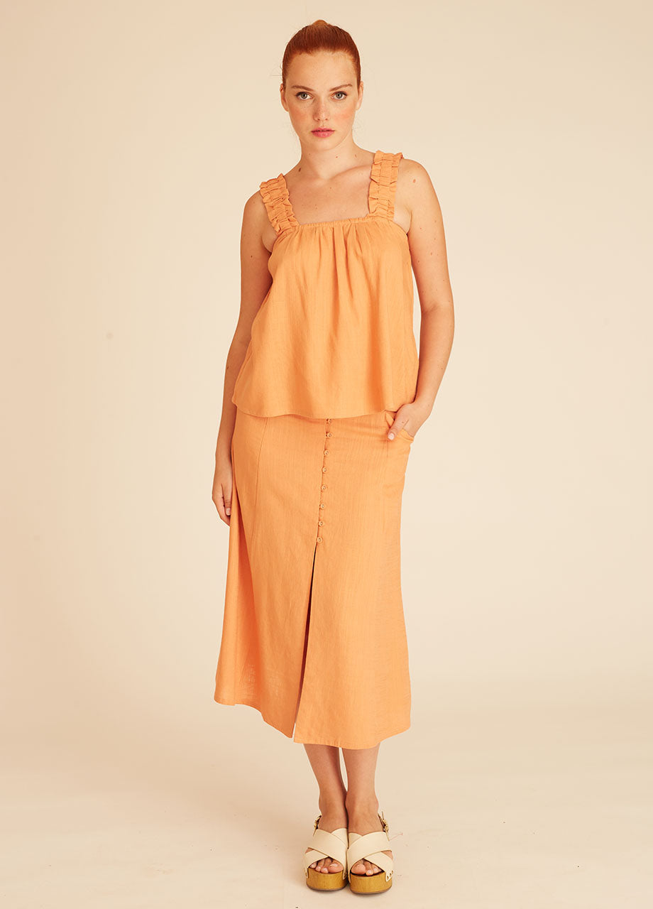pepaloves LINEN TOP PEACH Los más vendidos