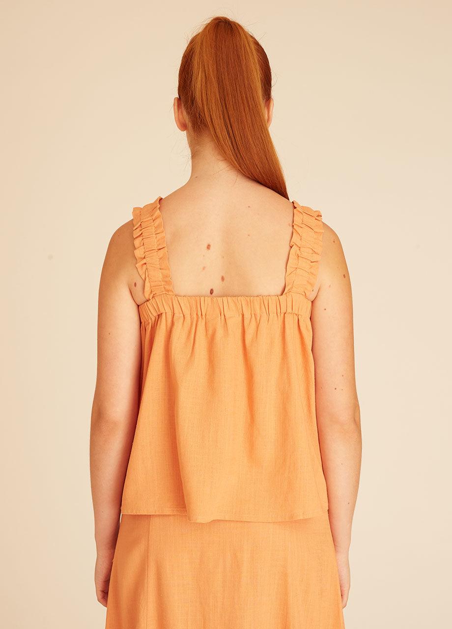 pepaloves LINEN TOP PEACH Los más vendidos