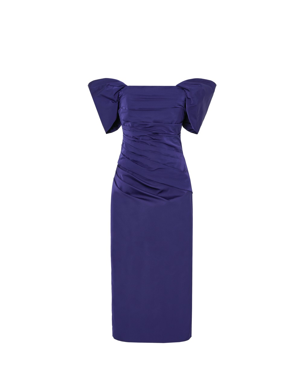 ﻿pertegaz Vestido palabra de honor tafeta