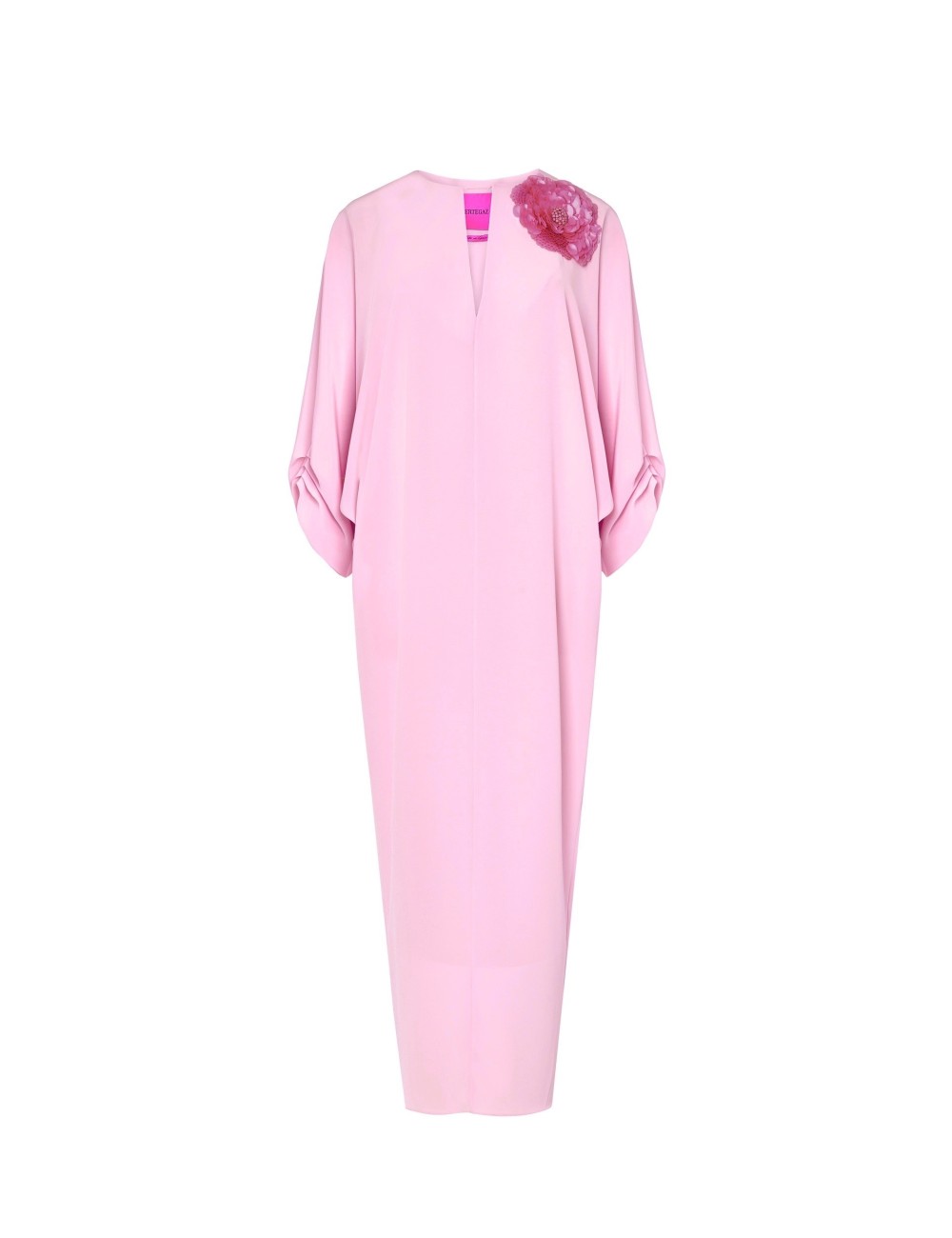 pertegaz Túnica con flor bordada rosa