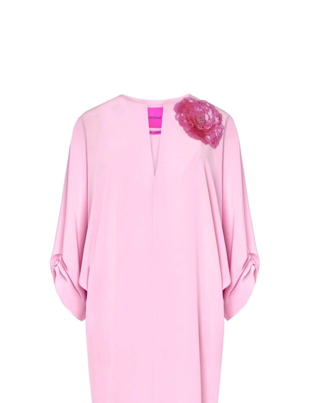 pertegaz Túnica con flor bordada rosa En línea