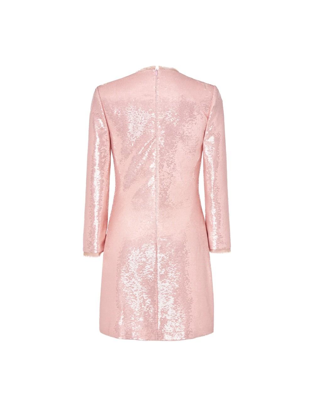 pertegaz Vestido manga larga lentejuelas bordado floral Ofertas